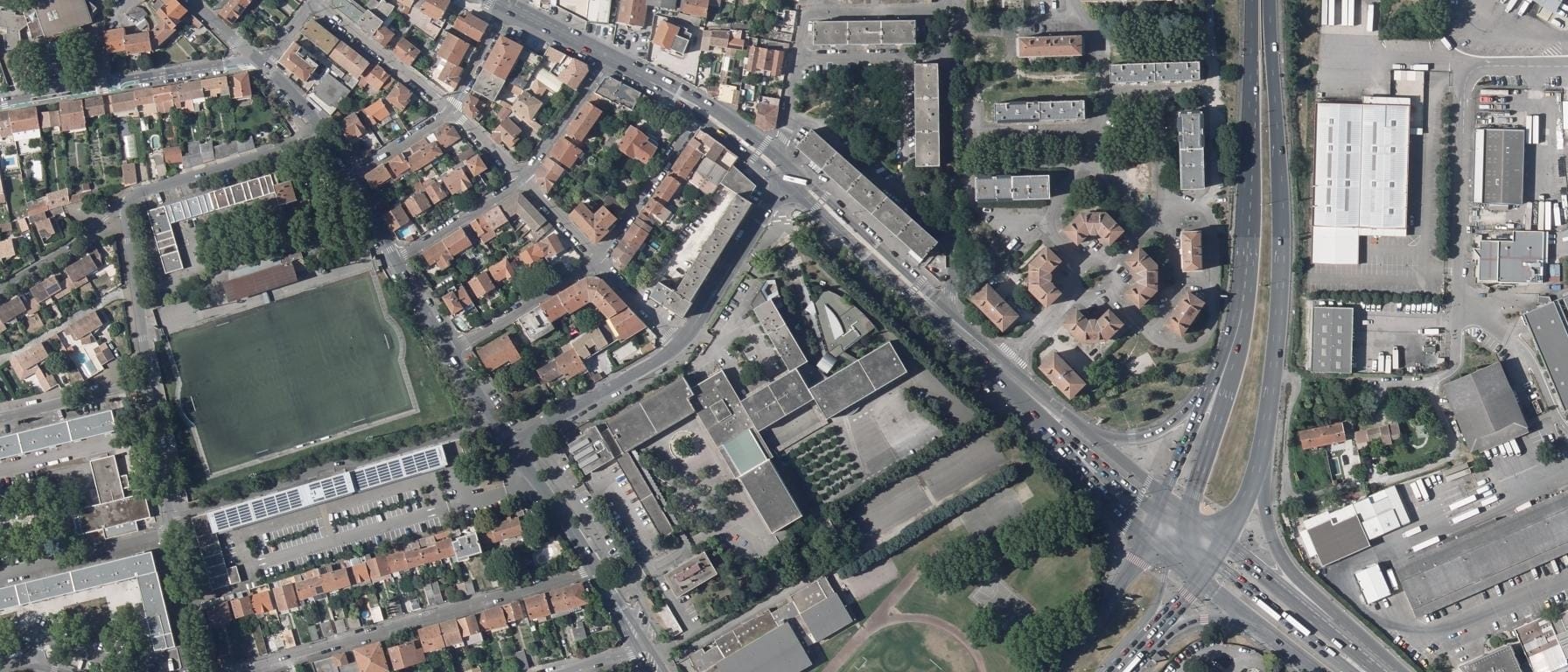 Vue aérienne de GRETA-CFA VAUCLUSE - Lycée professionnel des Métiers Maria Casares