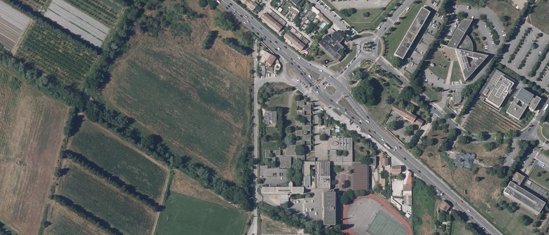 Vue aérienne de Lycée agricole François Pétrarque