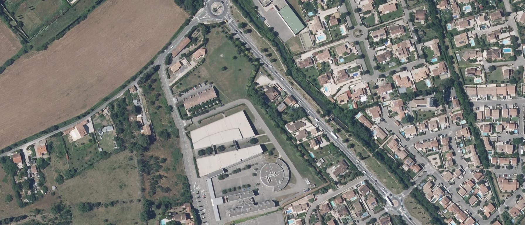 Vue aérienne de GRETA-CFA VAUCLUSE - Lycée professionnel Sorgues (De)