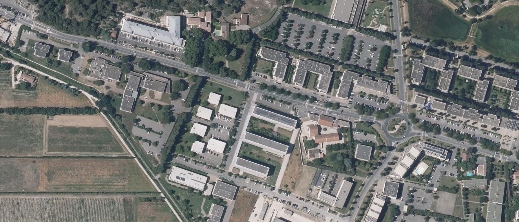 Vue aérienne de IMF Avignon