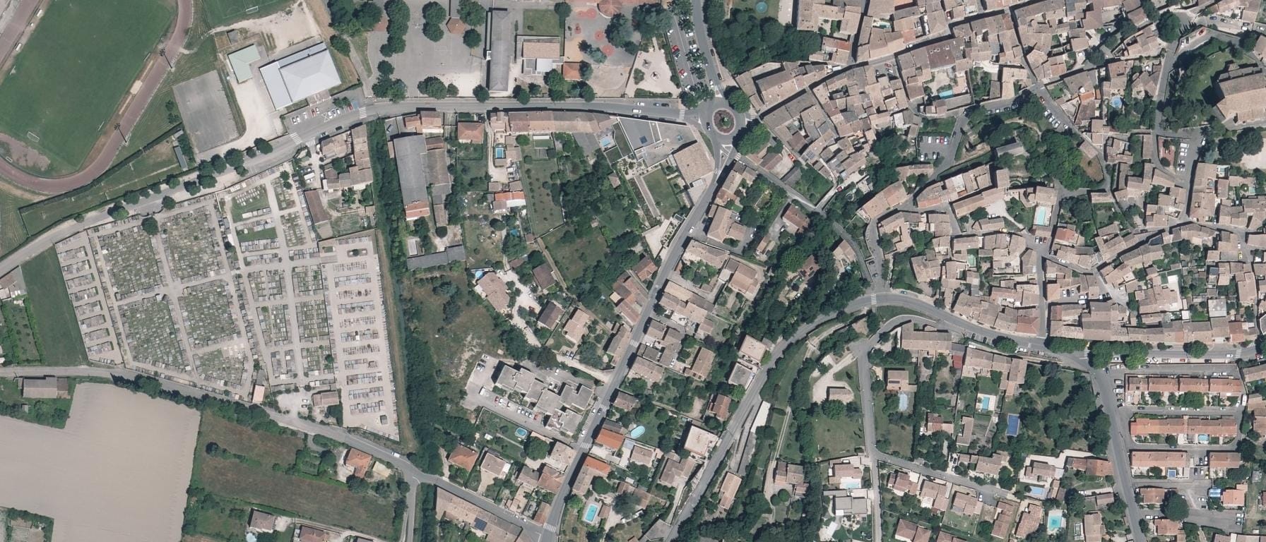 Vue aérienne de MFREO du Haut Vaucluse