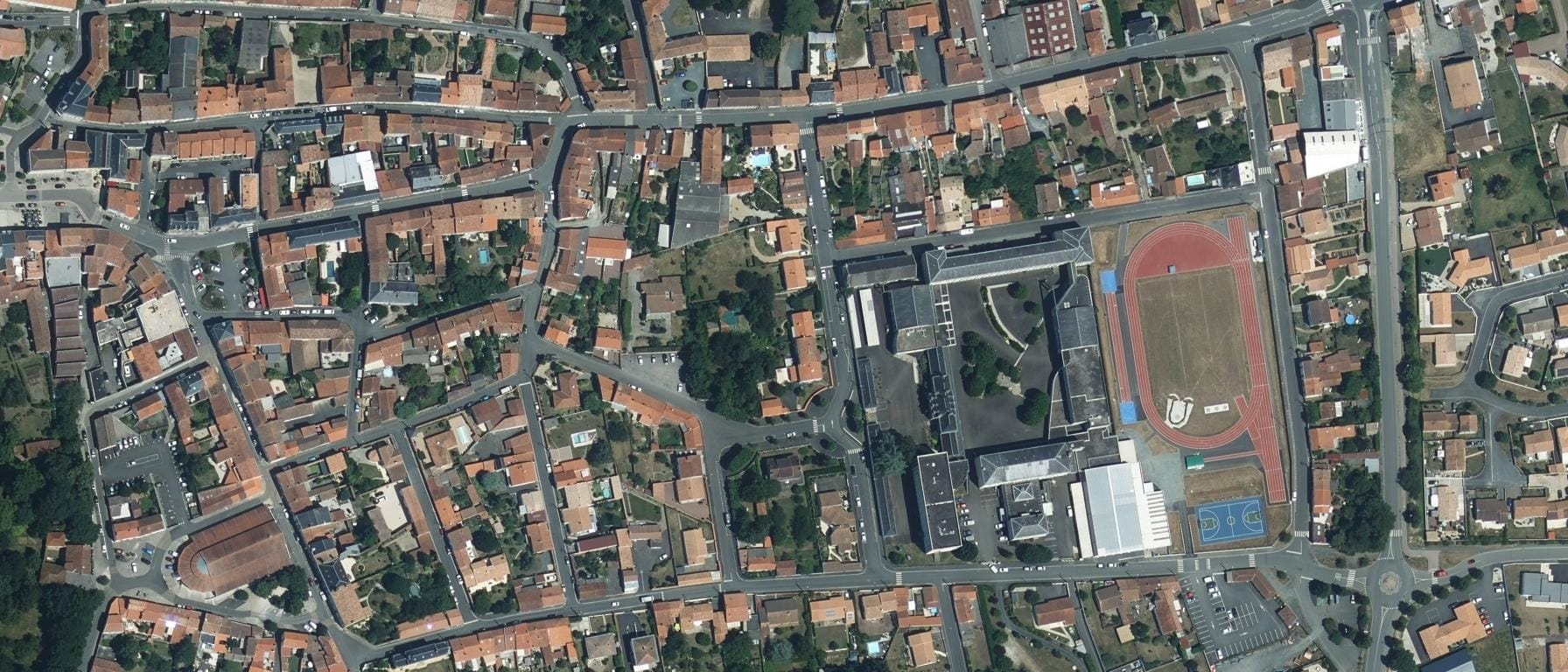 Vue aérienne de Lycée ATLANTIQUE