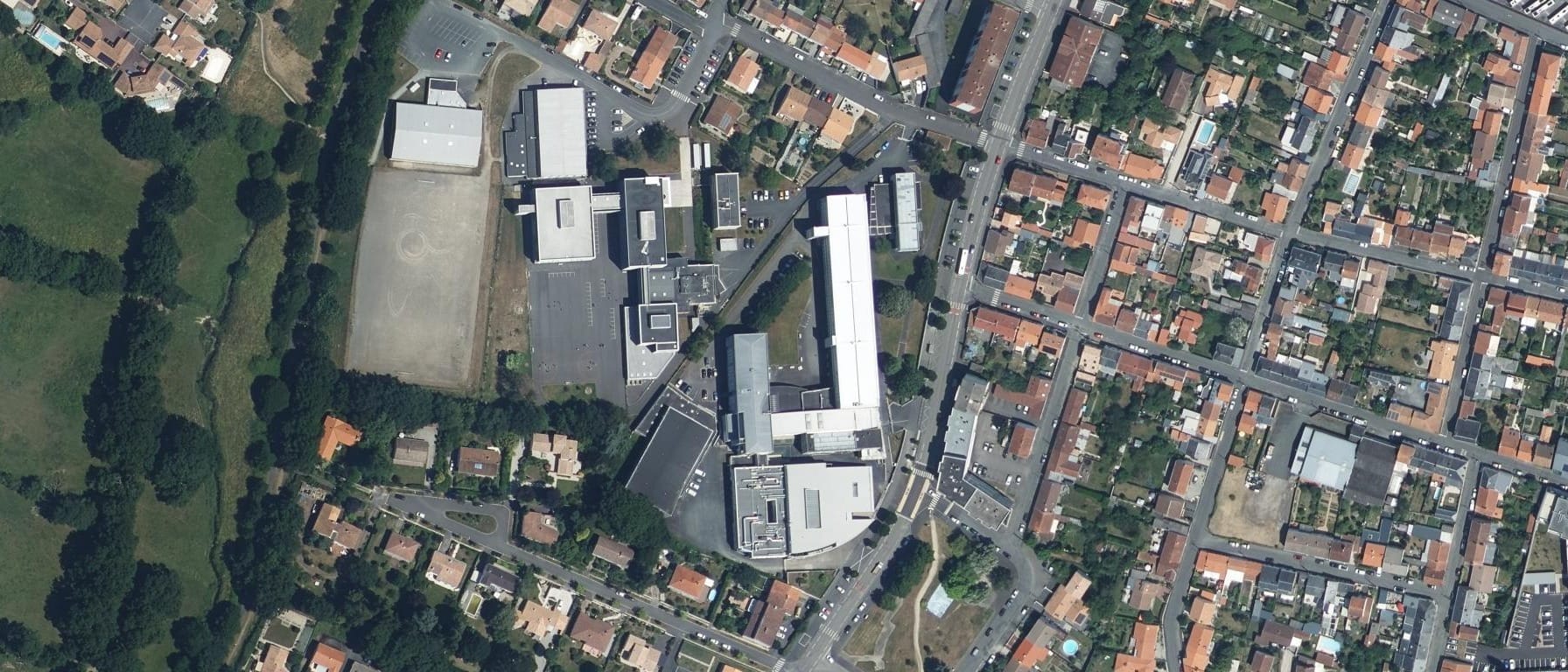 Vue aérienne de Lycée professionnel Edouard Branly