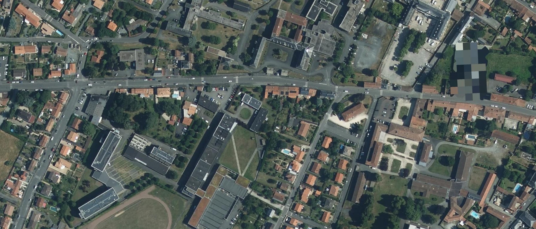 Vue aérienne de Lycée Francois Rabelais