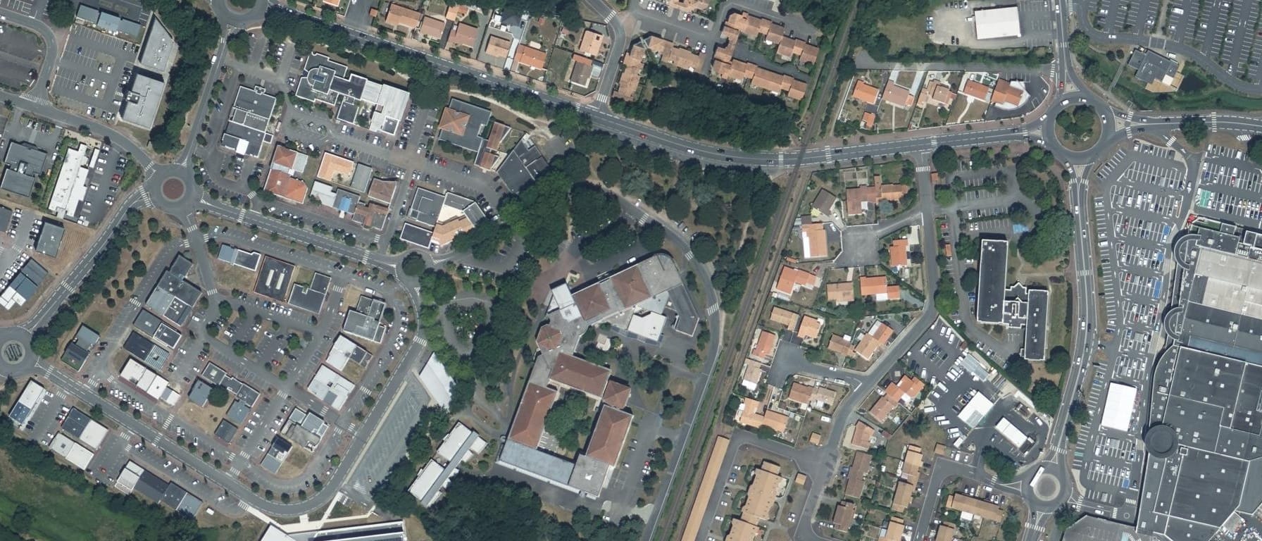 Vue aérienne de Lycée Notre-Dame
