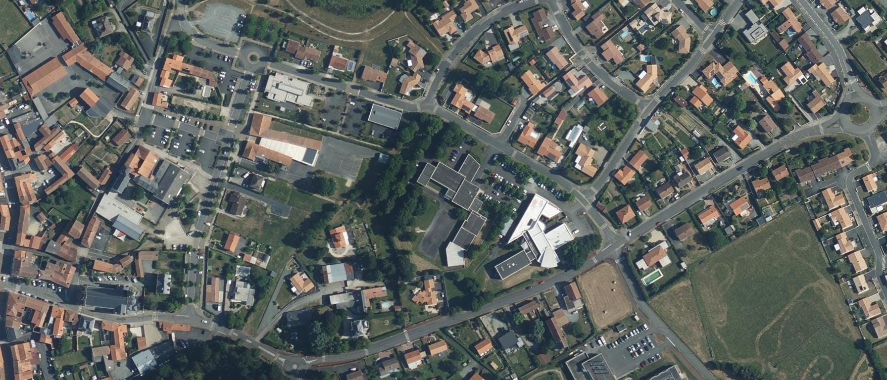 Vue aérienne de CFA des MFR de Vendée - Site IREO de Saint Fulgent