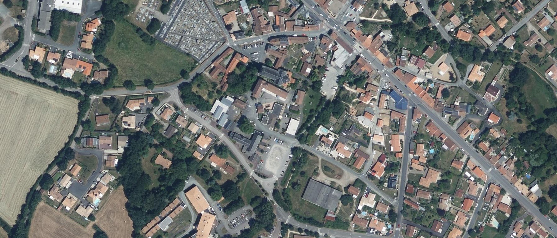 Vue aérienne de MFR IREO de Saint Florent