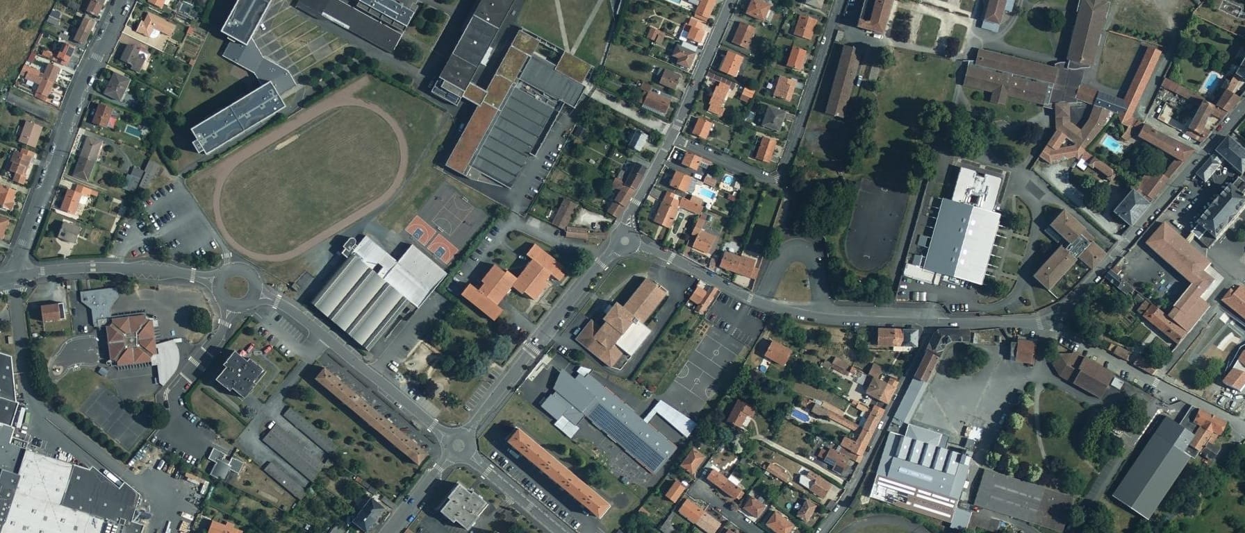 Vue aérienne de Lycée polyvalent privé Notre Dame