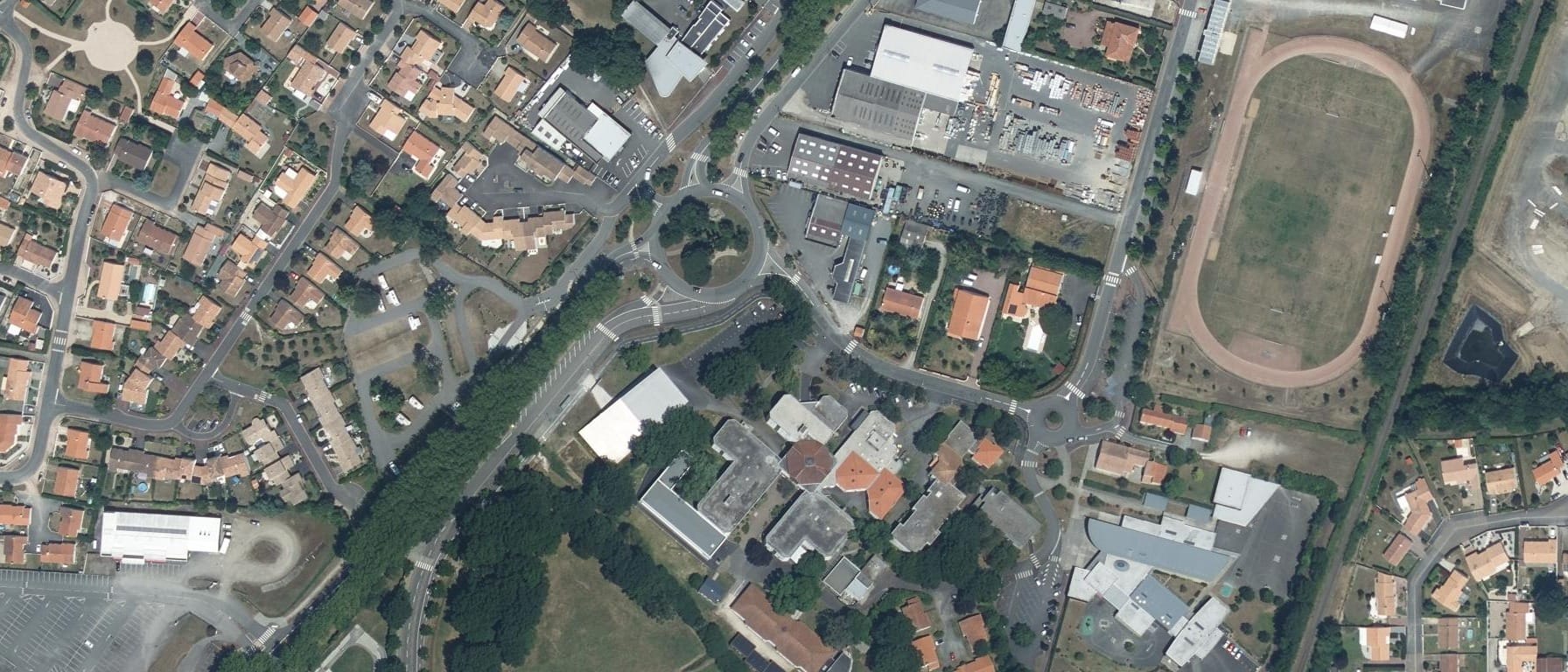 Vue aérienne de Lycée Francois Truffaut