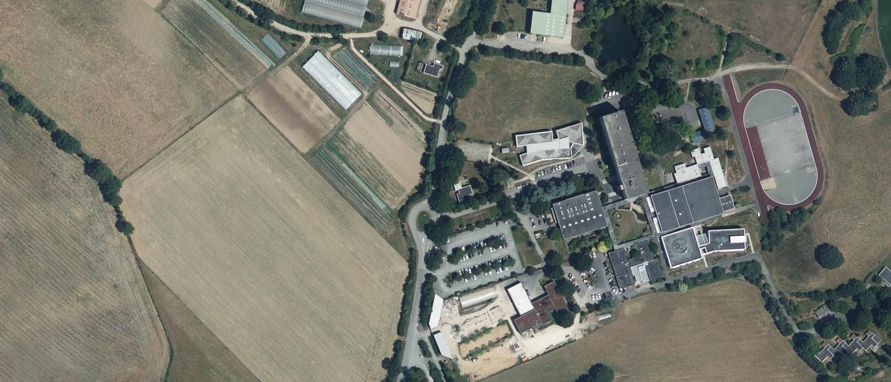 Vue aérienne de CFA du lycée agricole Nature La Roche sur Yon