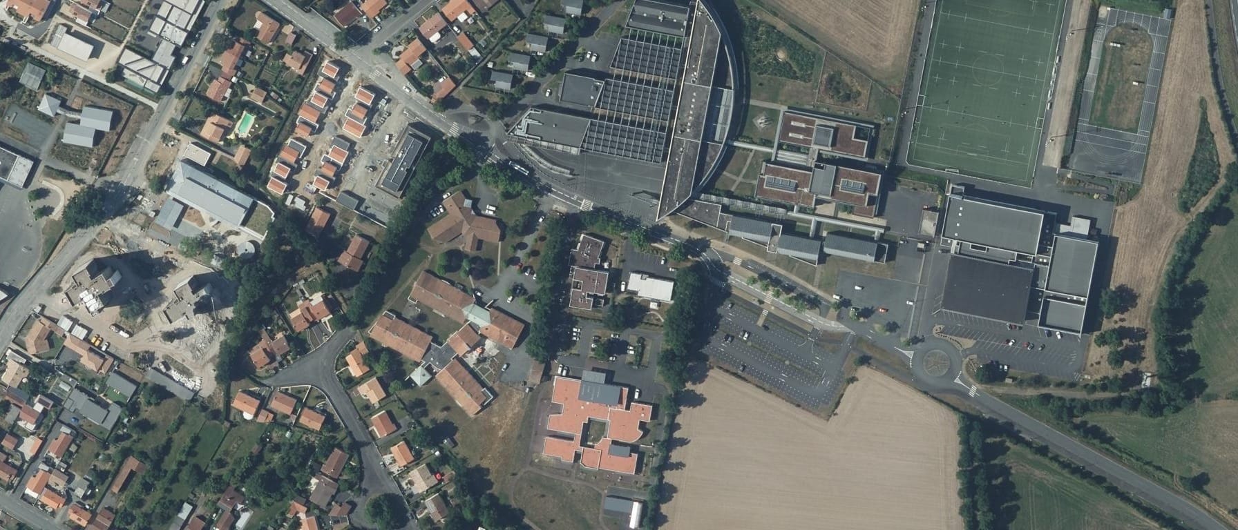 Vue aérienne de Lycée Leonard de Vinci