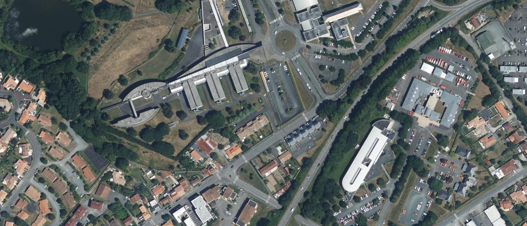 Vue aérienne de LGT Jean de Lattre de Tassigny