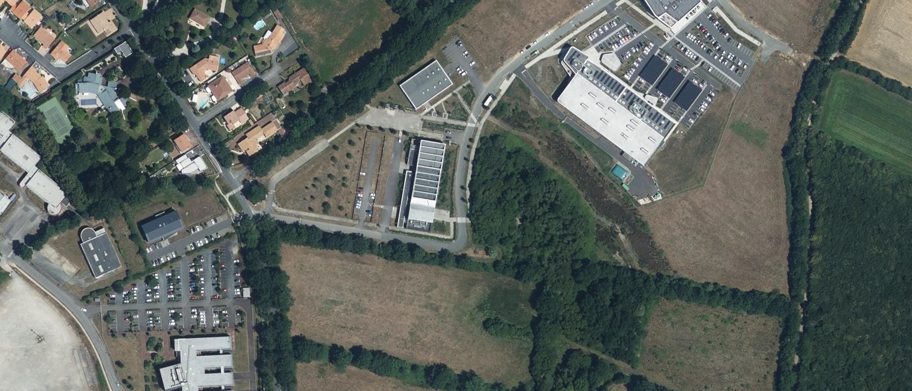 Vue aérienne de Antenne de CFA Fab'Academy du Pôle formation-UIMM-Centre de La Roche-sur-Yon