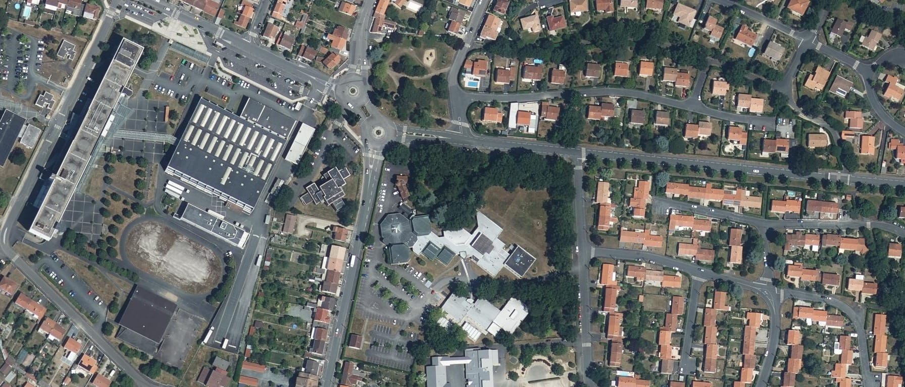 Vue aérienne de Audencia - Campus Vendée
