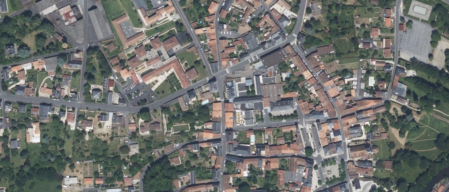 Vue aérienne de Lycée Andre Theuriet