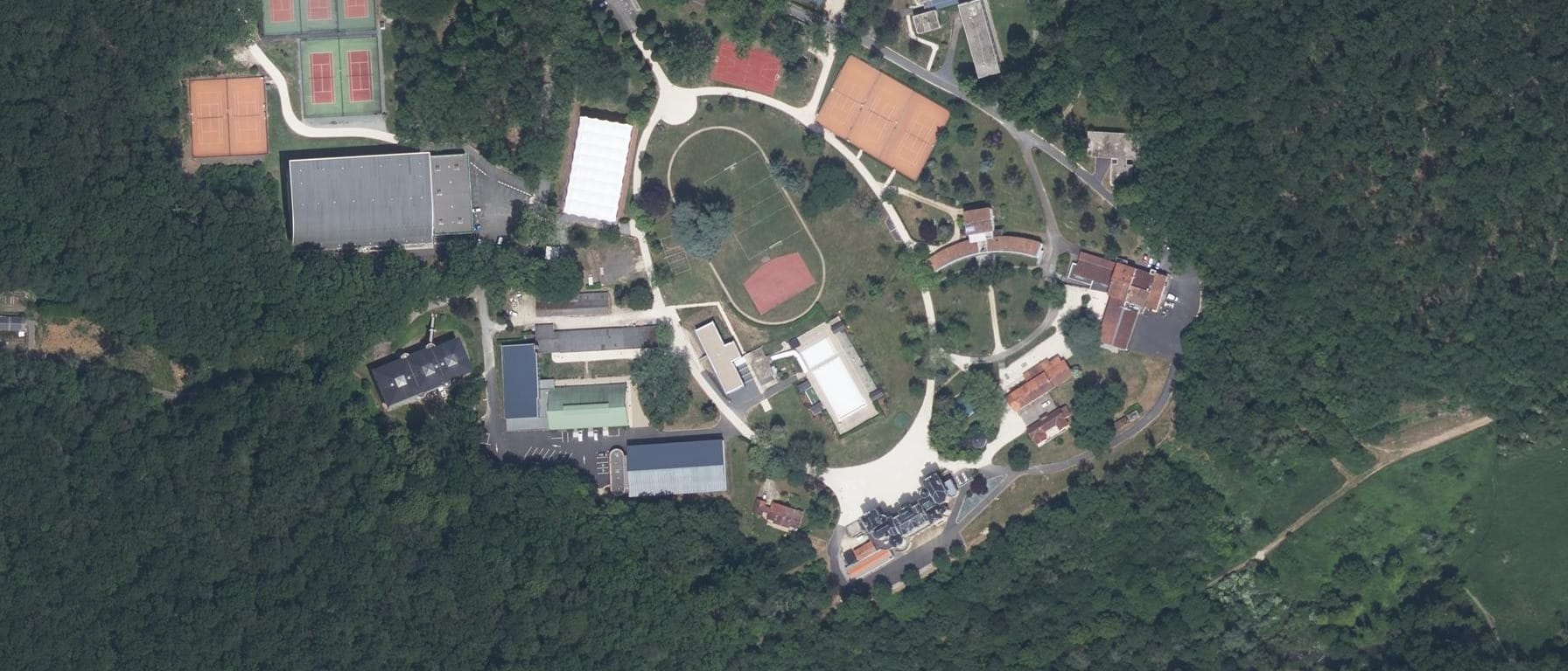 Vue aérienne de CREPS de Poitiers (Vouneuil-sous-Biard - 86)