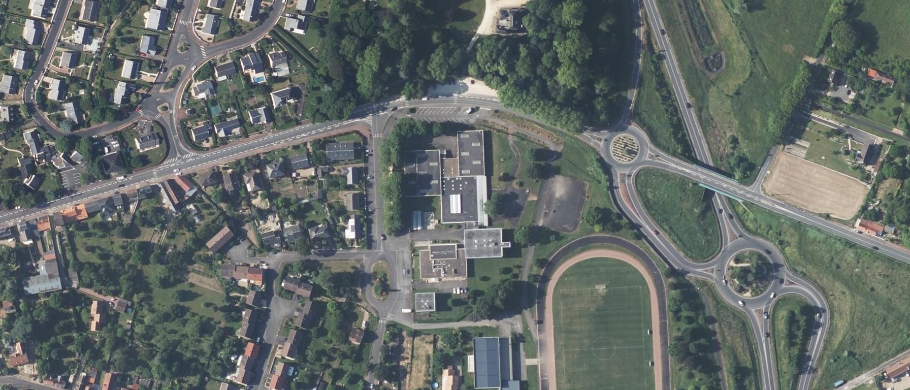 Vue aérienne de Lycée professionnel Le Verger