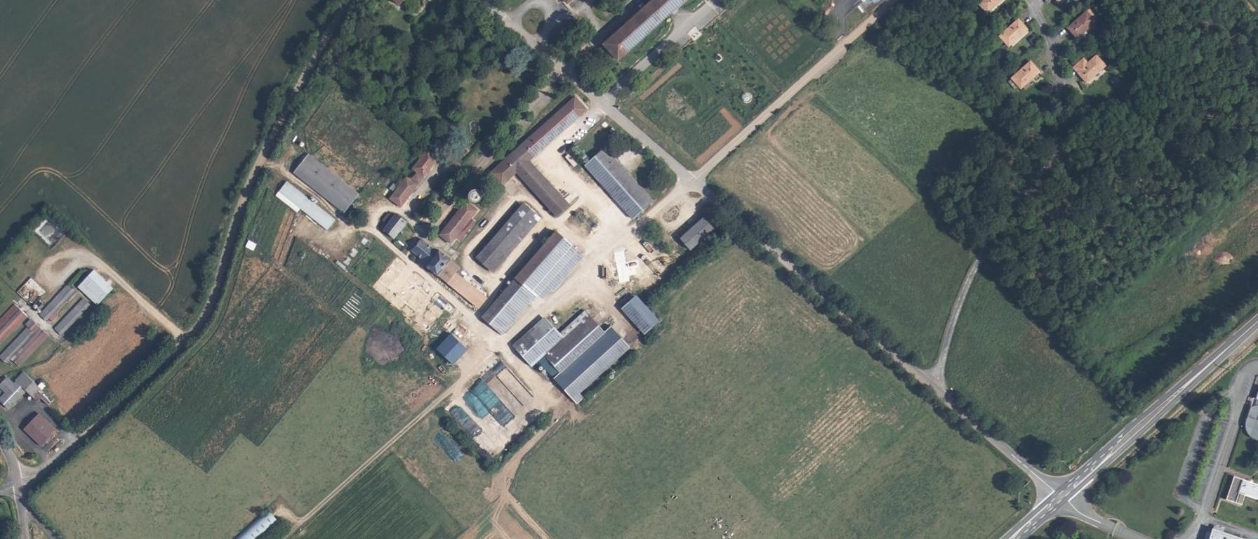Vue aérienne de CFA Agricole de la Vienne-Site de Venours