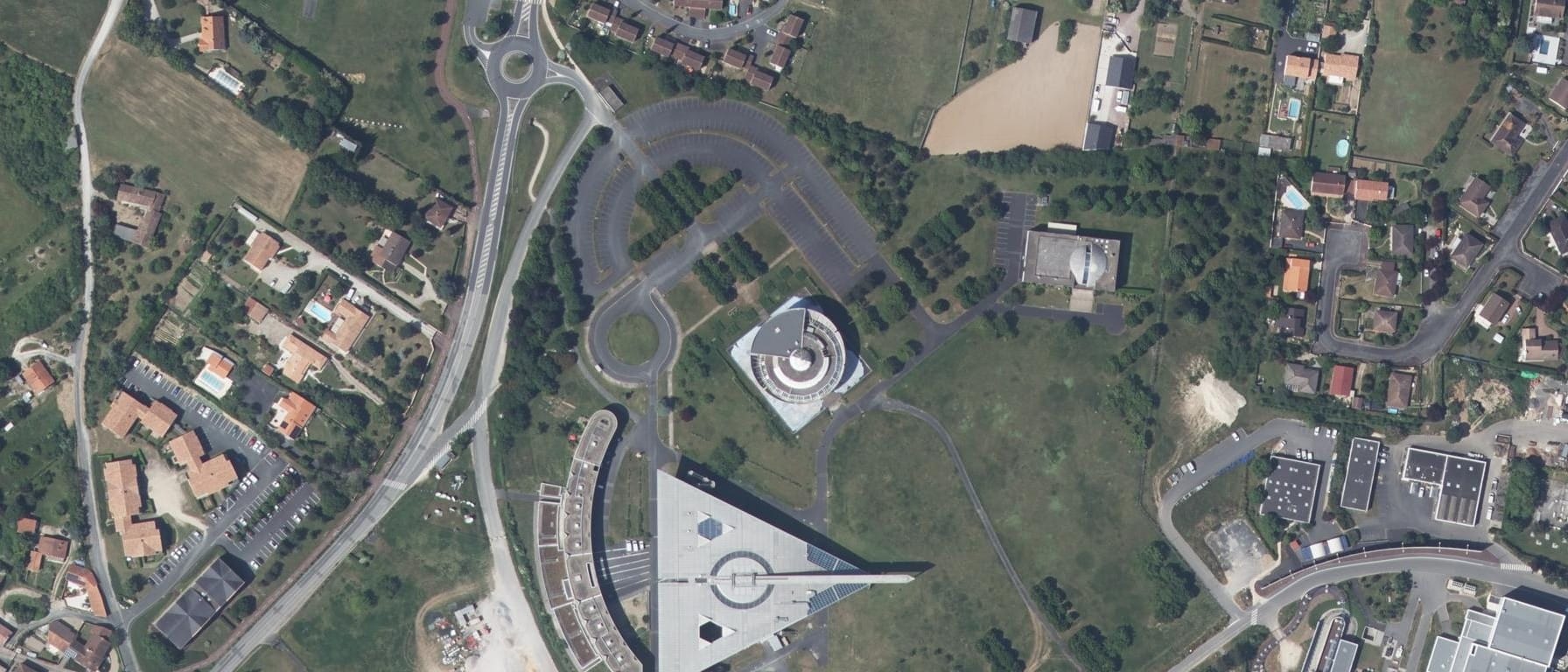 Vue aérienne de Lycée Pilote Innovant International
