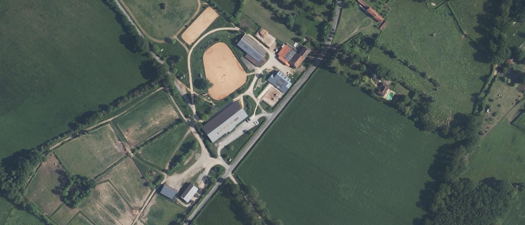 Vue aérienne de Centre de Plein Air MJC Lathus