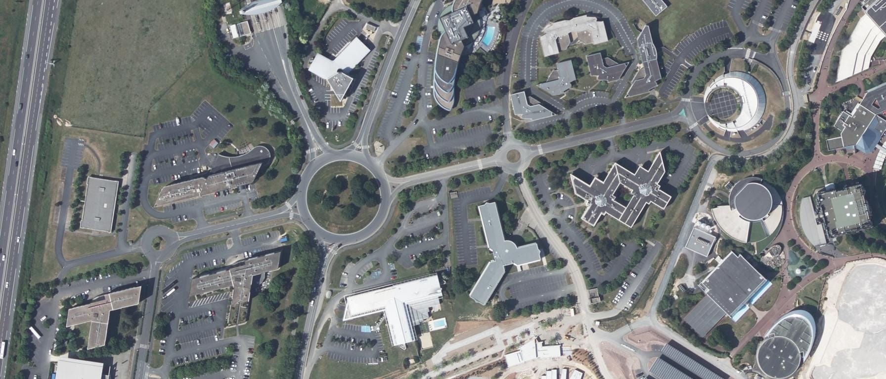 Vue aérienne de CNED (Chasseneuil-du-Poitou - 86)