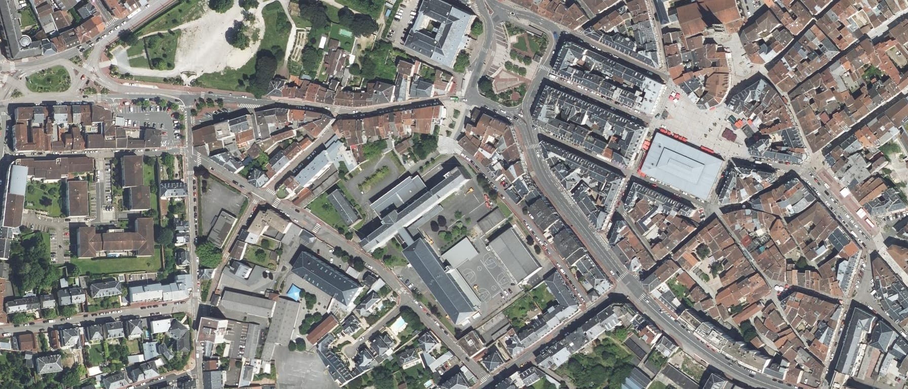 Vue aérienne de Lycée Leonard Limosin