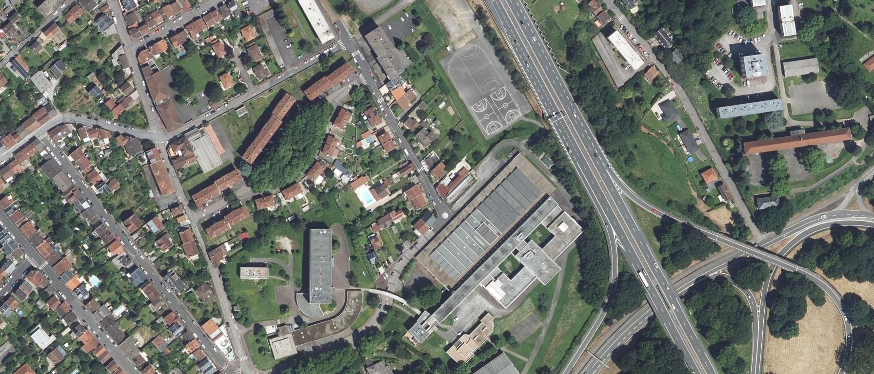 Vue aérienne de Lycée Raoul Dautry