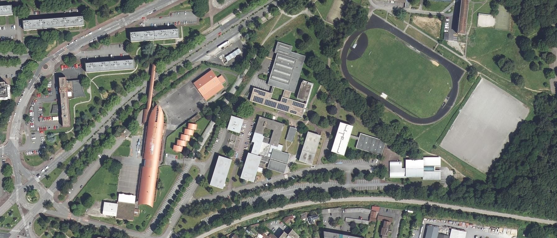 Vue aérienne de I.U.T du Limousin - site de Limoges