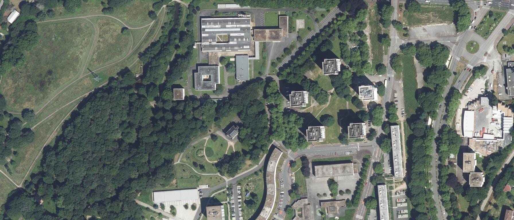 Vue aérienne de Lycée professionnel Le Mas Jambost