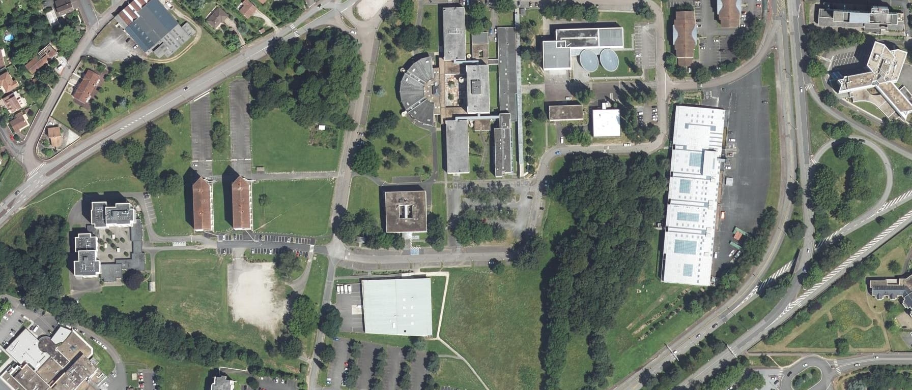 Vue aérienne de ILFOMER Institut limousin de formation aux métiers de la réadaptation