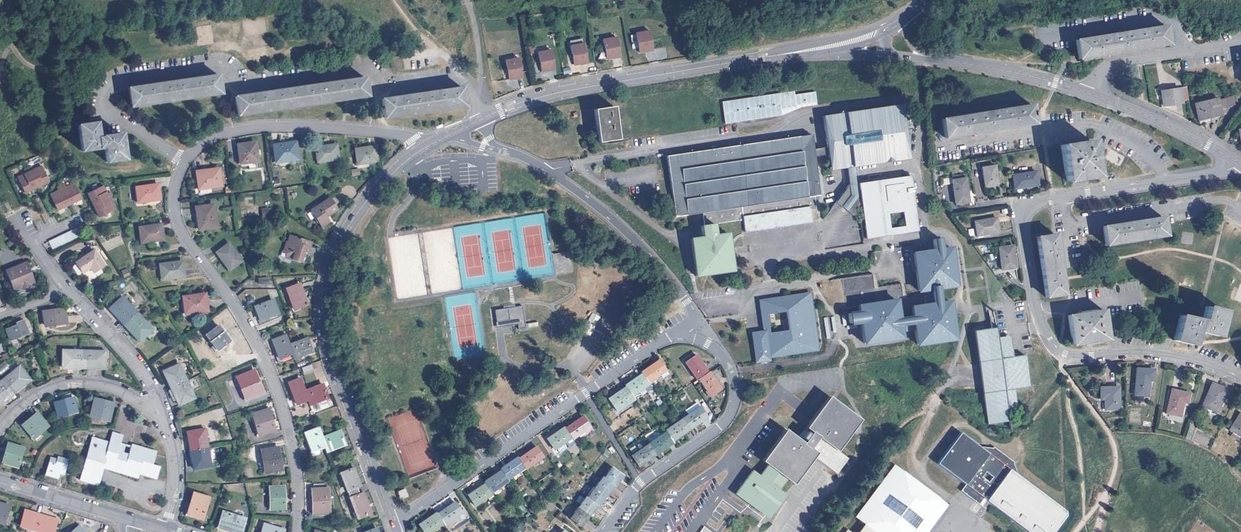 Vue aérienne de Lycée Pierre Mendes France