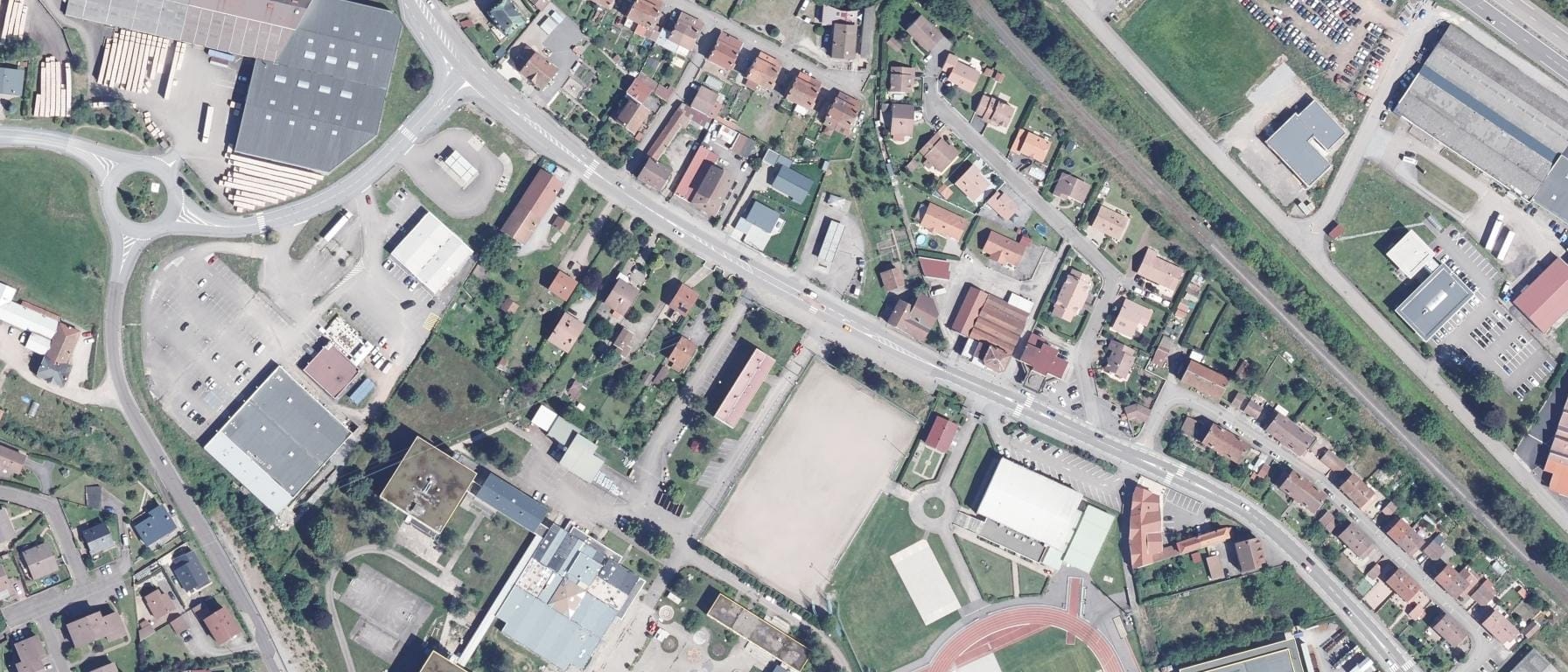 Vue aérienne de Lycée Andre Malraux