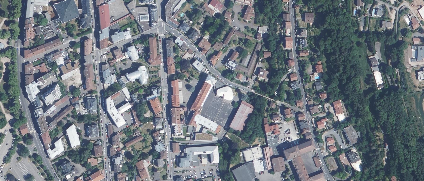 Vue aérienne de ESAL - École Supérieure d'Art de Lorraine - Site d'Epinal