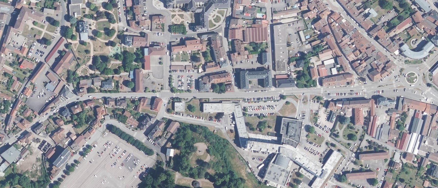Vue aérienne de IFSI Remiremont