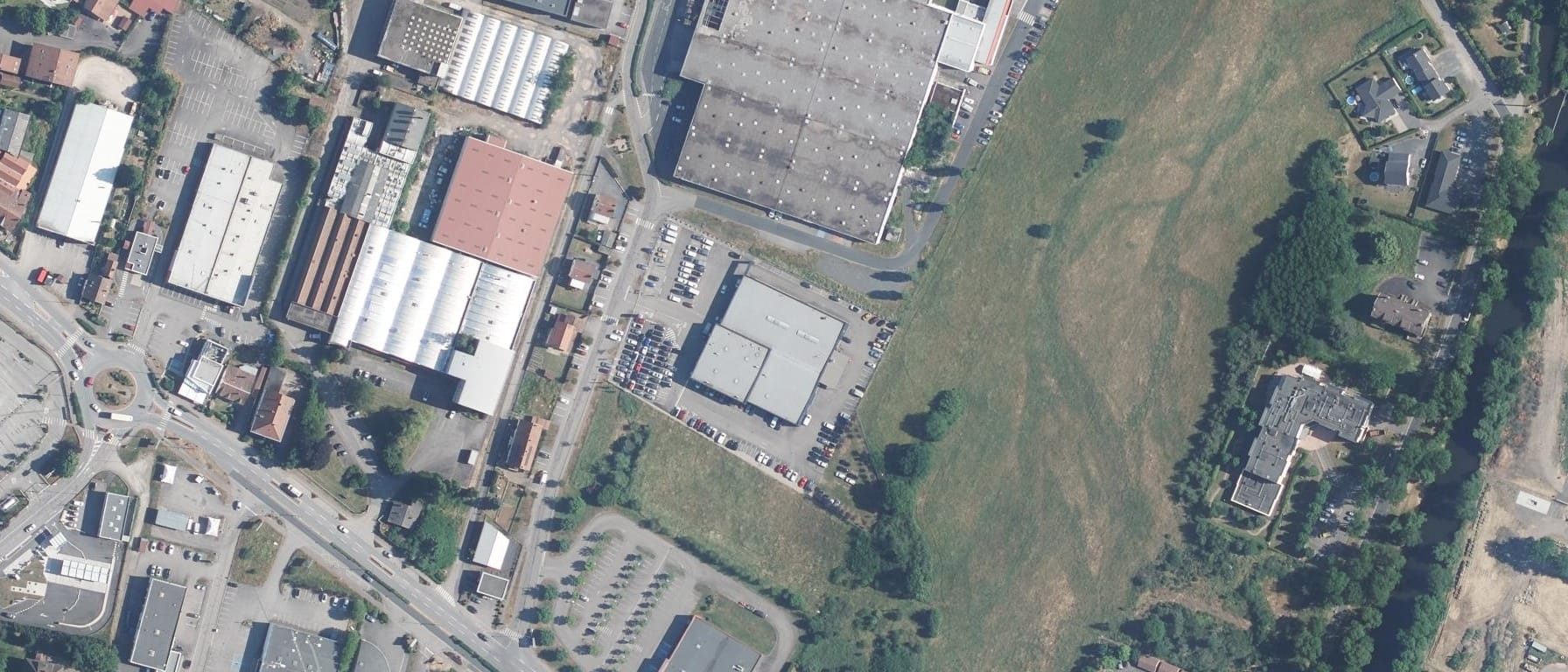 Vue aérienne de CFA de la CCI des Vosges