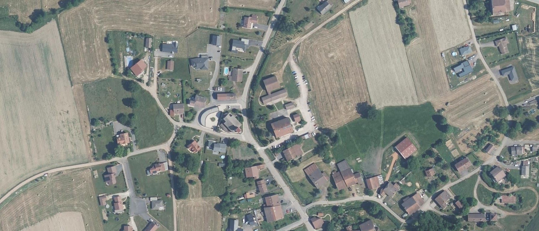 Vue aérienne de CFRP de Gugnecourt