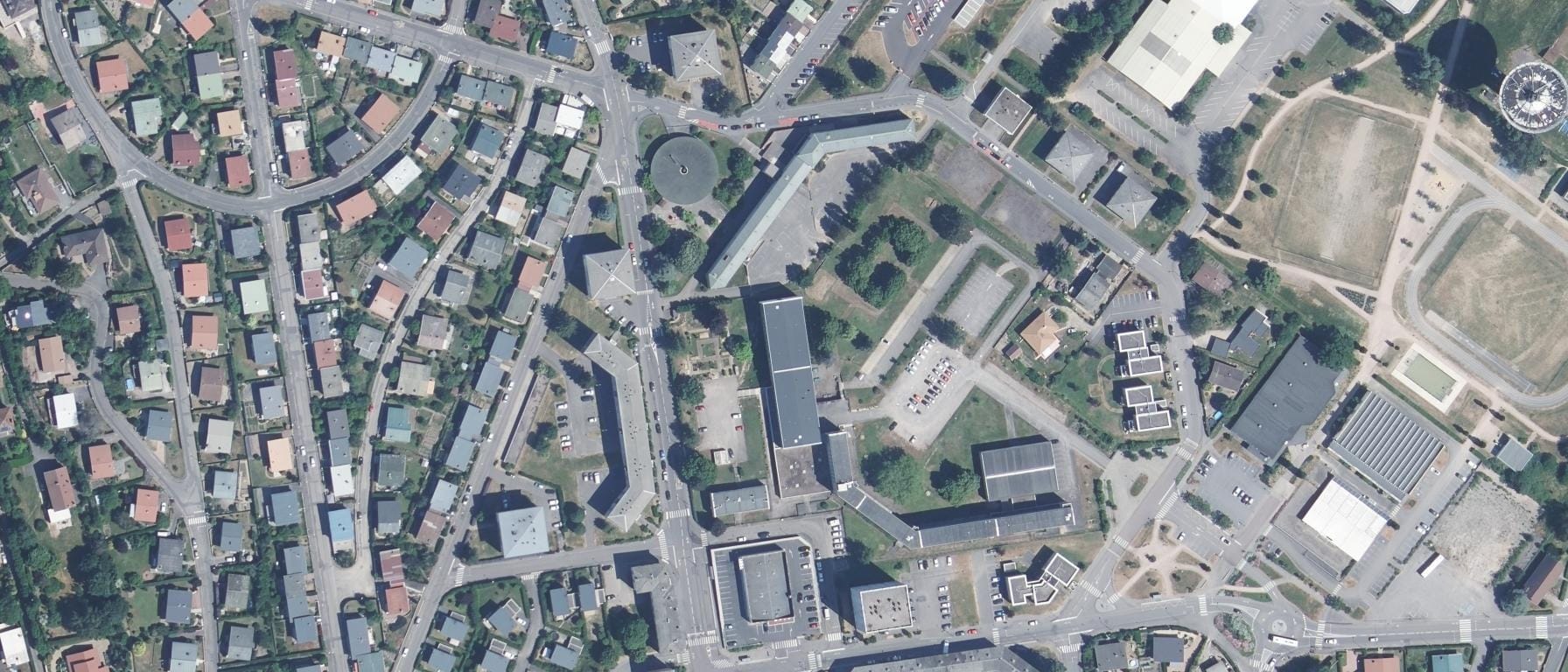 Vue aérienne de Université de Lorraine - Faculté des Sciences du Sport - Site d'Épinal (88)