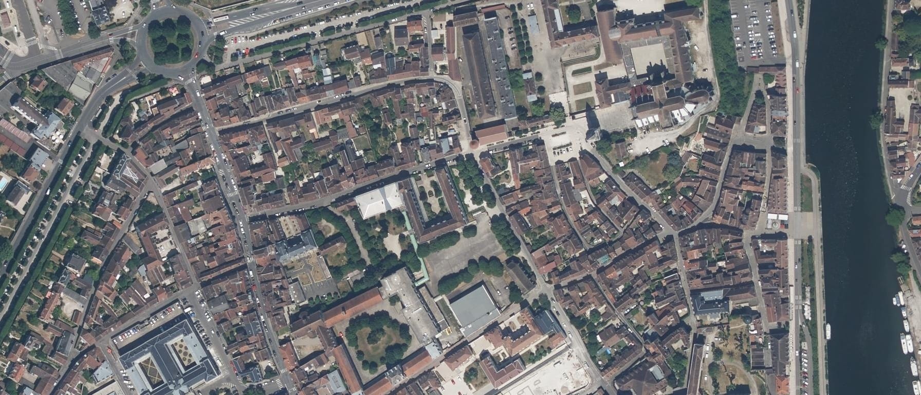 Vue aérienne de Lycée Jacques Amyot