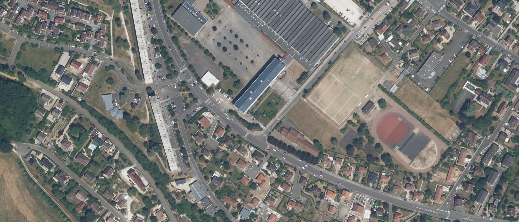 Vue aérienne de Lycée Joseph Fourier