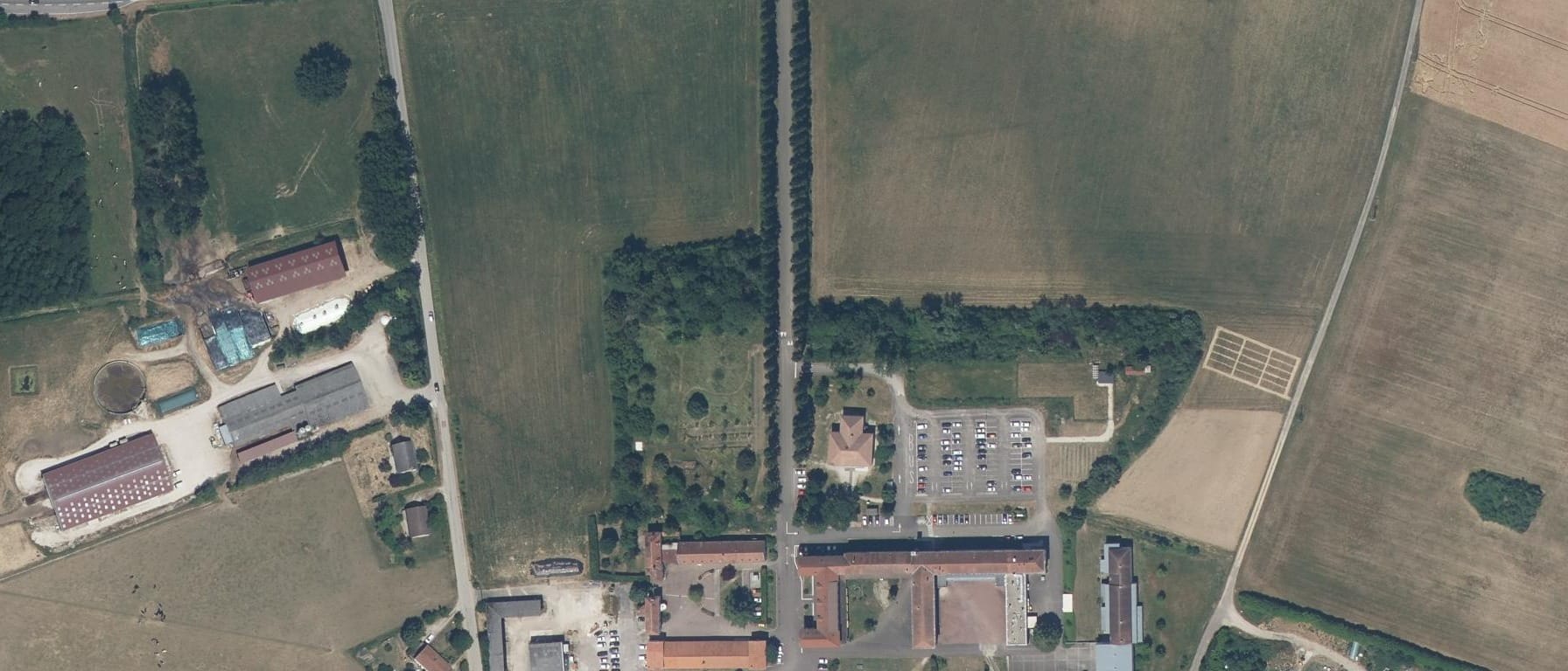 Vue aérienne de Lycée agricole Auxerre-La-Brosse