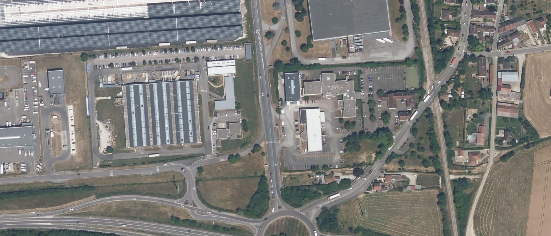 Vue aérienne de Pôle Formation 58-89 (CFA industrie Auxerre) (89)