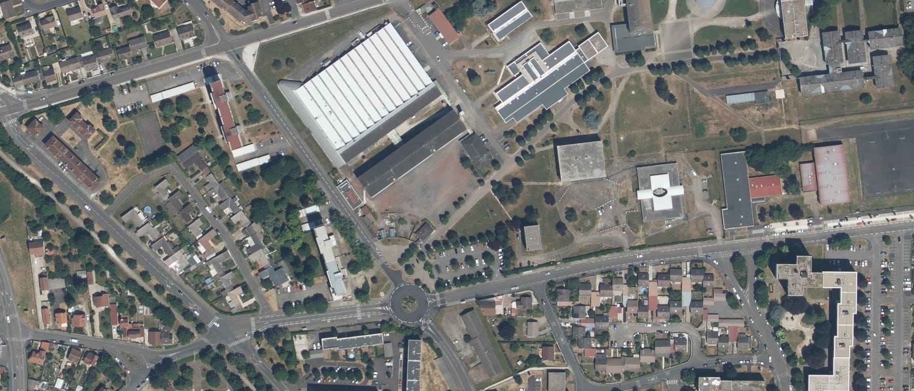 Vue aérienne de Lycée Catherine et Raymond JANOT