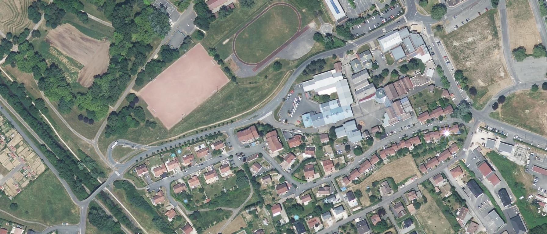 Vue aérienne de Lycée professionnel Denis Diderot