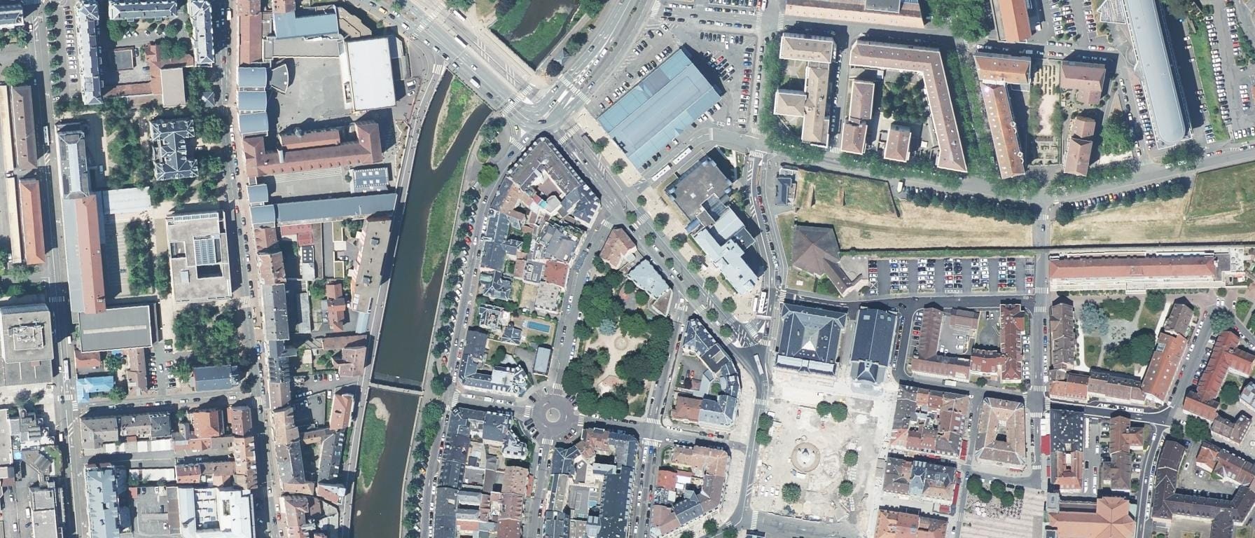 Vue aérienne de ESTA - École Supérieure des Technologies et des Affaires (Belfort - 90)