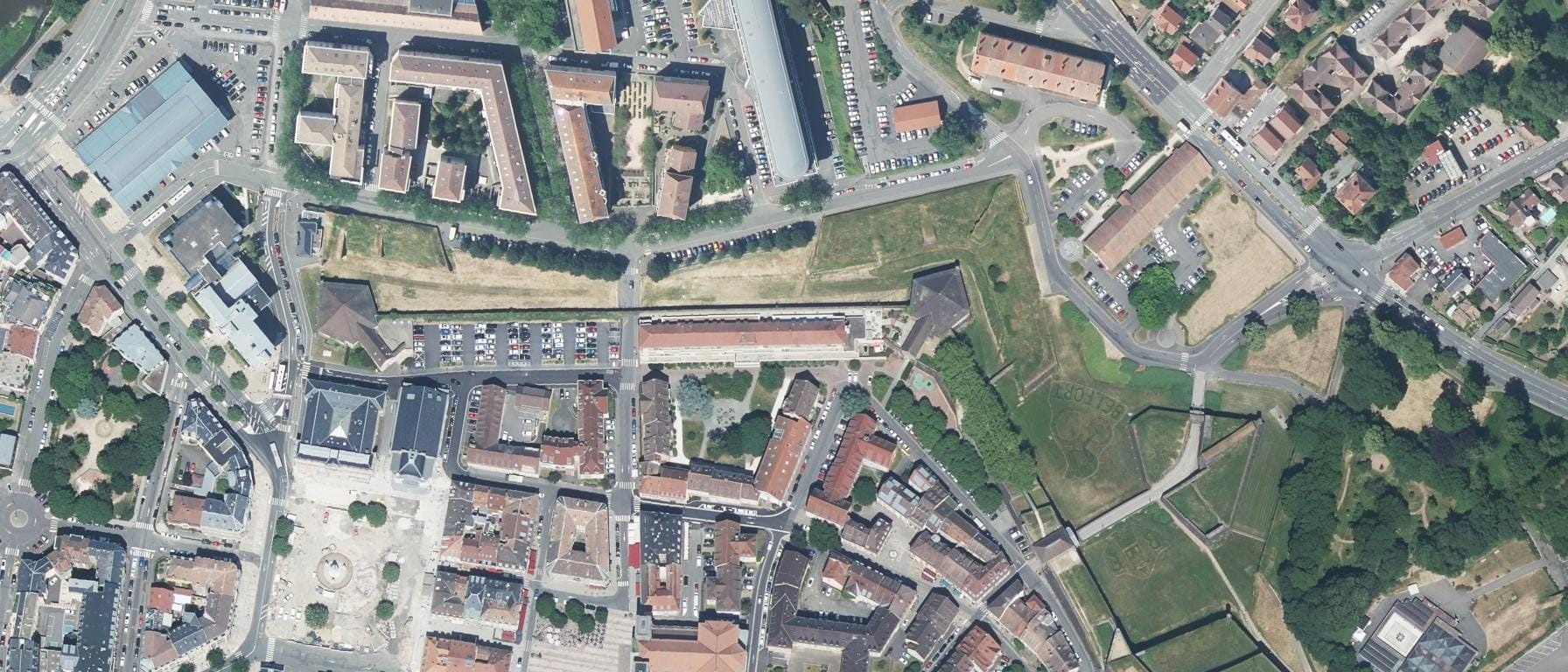 Vue aérienne de Université Marie et Louis Pasteur (Belfort)