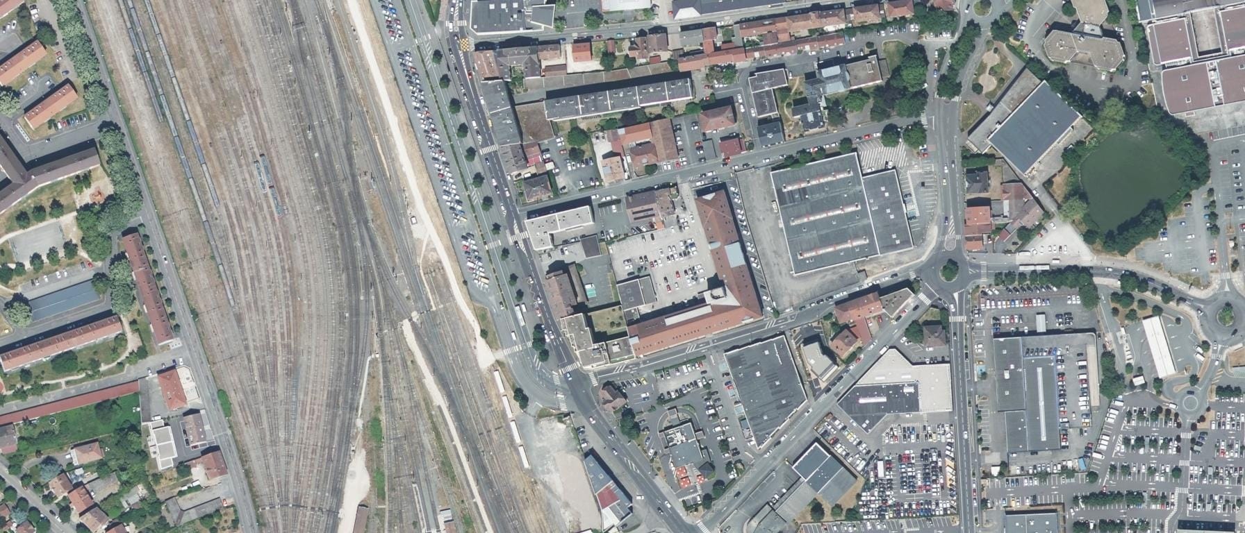 Vue aérienne de Homnéo Business School Belfort