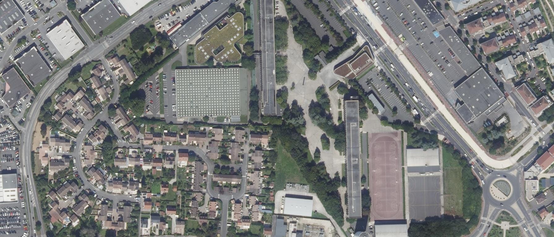 Vue aérienne de Lycée Robert Doisneau