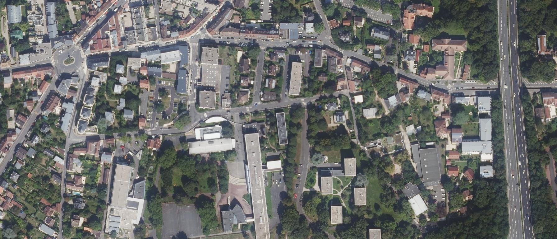 Vue aérienne de Lycée Blaise Pascal