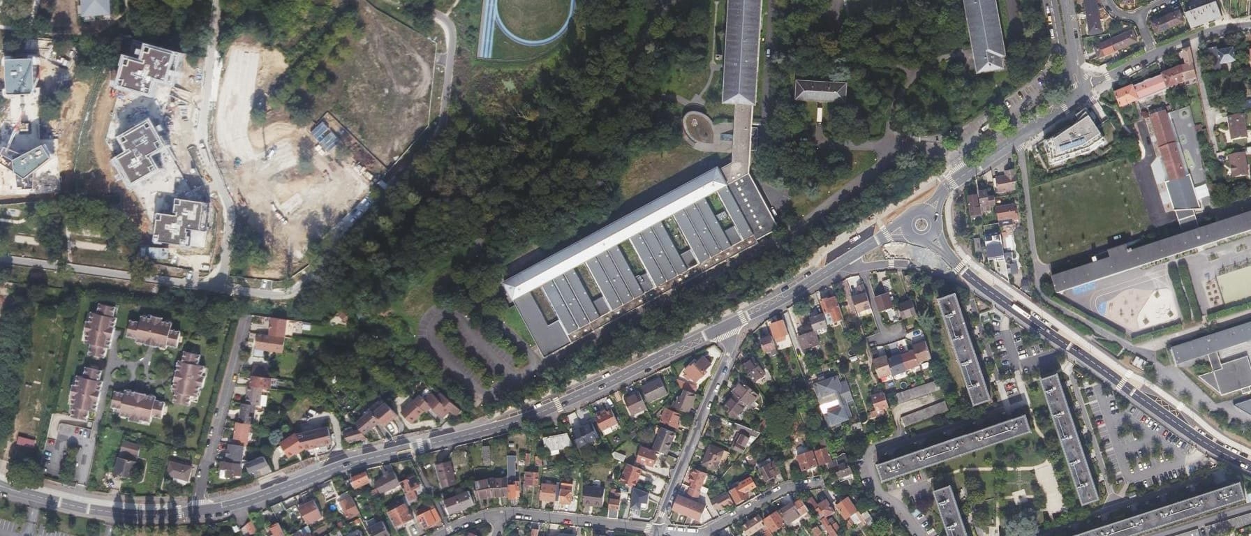 Vue aérienne de Lycée Parc de Vilgenis