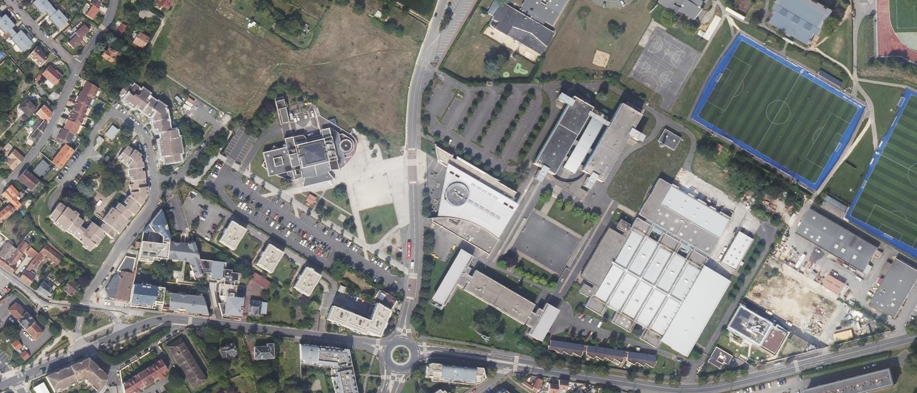 Vue aérienne de Lycée Jean Pierre Timbaud